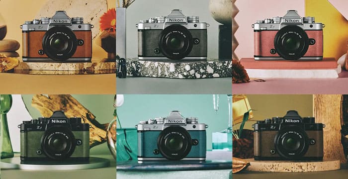 Người dùng có tới sáu lựa chọn phối màu độc đáo để cá nhân hóa cho mình chiếc Nikon Zf